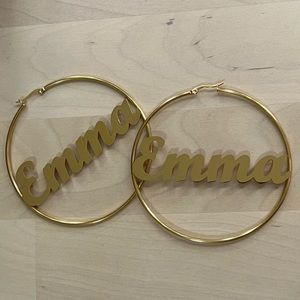 Emma Hoop Earrings 70mm